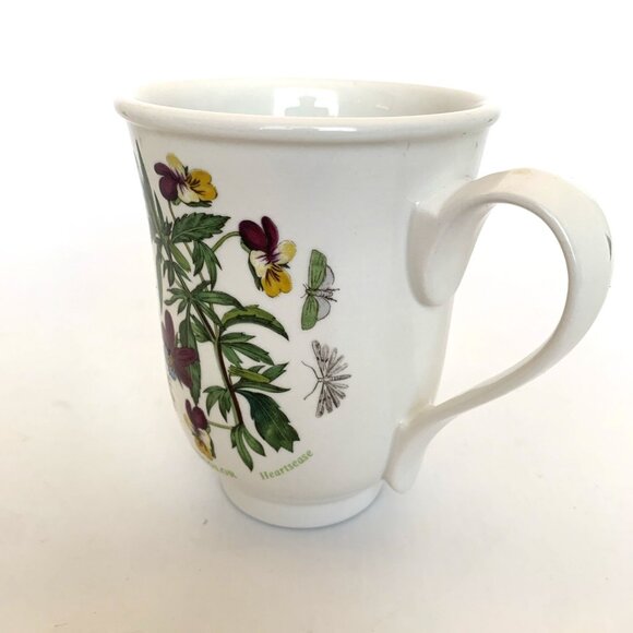 Portmeirion Coffee Tea Cup Mug The Botanic Garden Viola Tricolor Butterfly 1818 - Picture 6 of 13